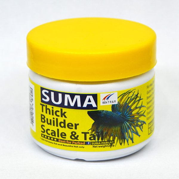 Suma 人気food 2種セット Suma Thick Builder Scale Tail ベタ用基本食 Suma Full Enhancing Scale Color ベタ専用色揚げ